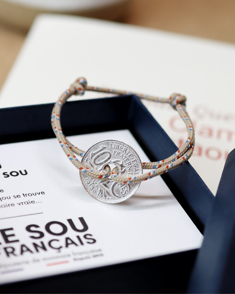 Bracelet Vincennes - 10 centimes argent - Sablais