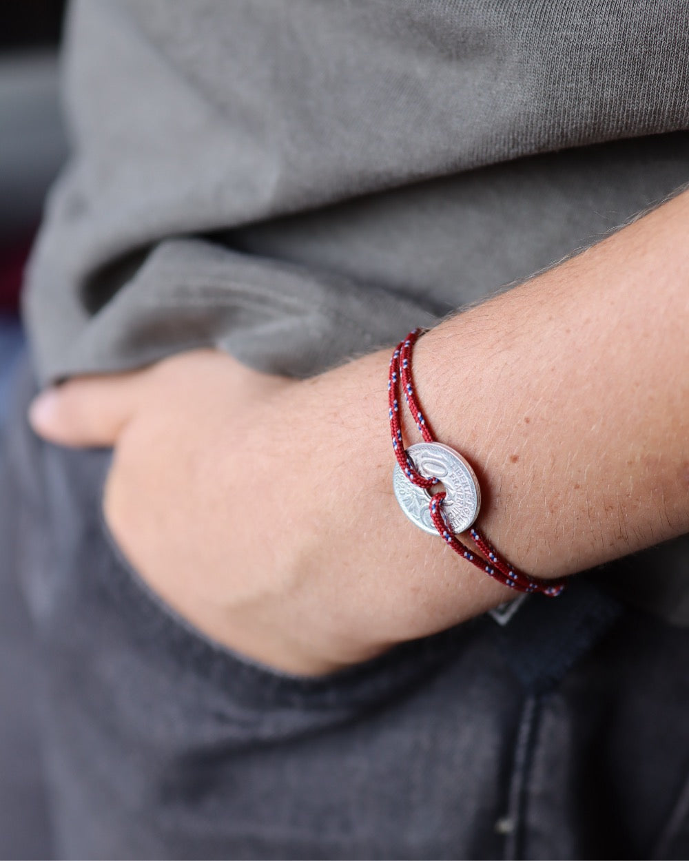 Bracelet Vincennes - 10 centimes argent - Vignoble