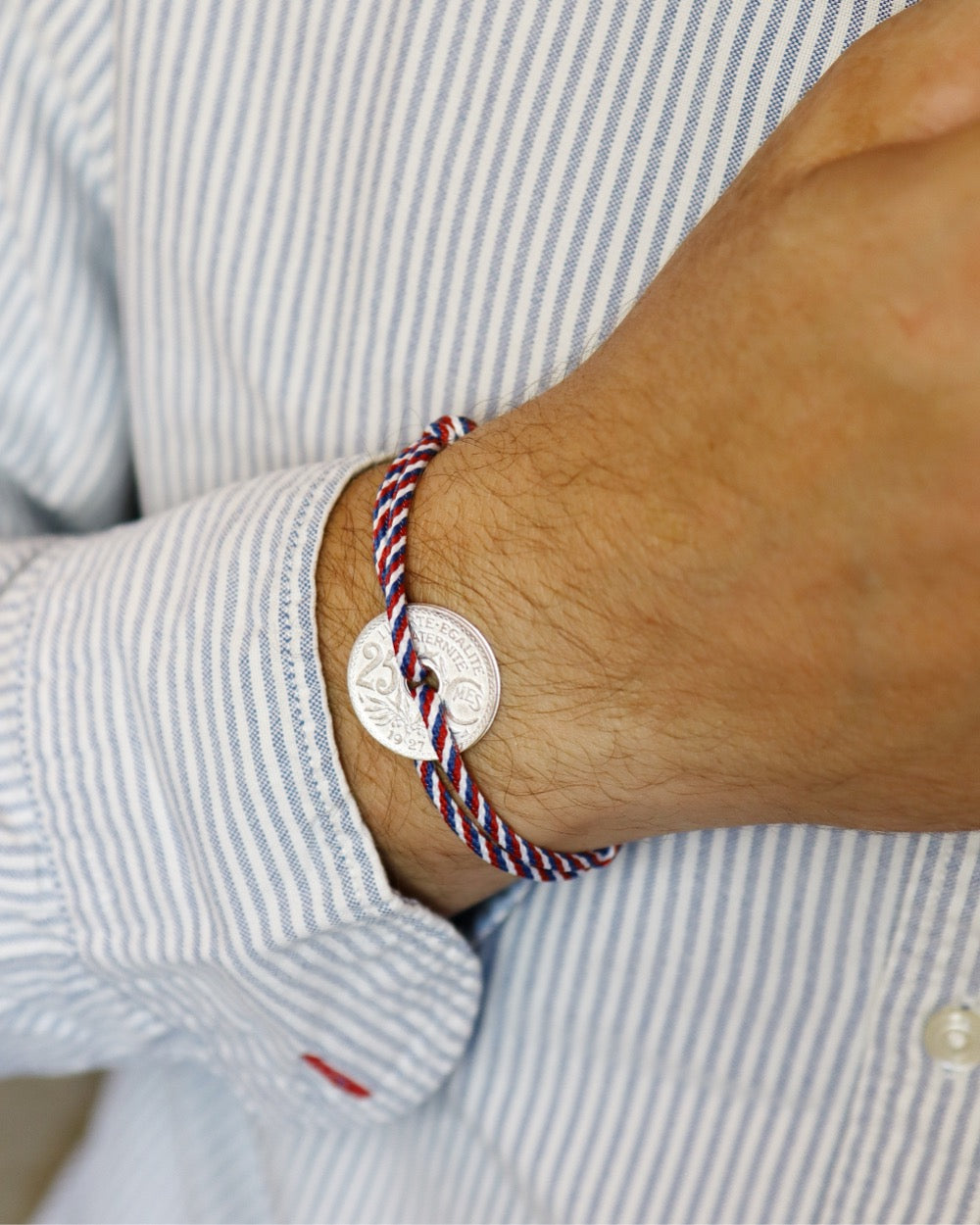 Bracelet Montmartre - 25 centimes argent - Patriote