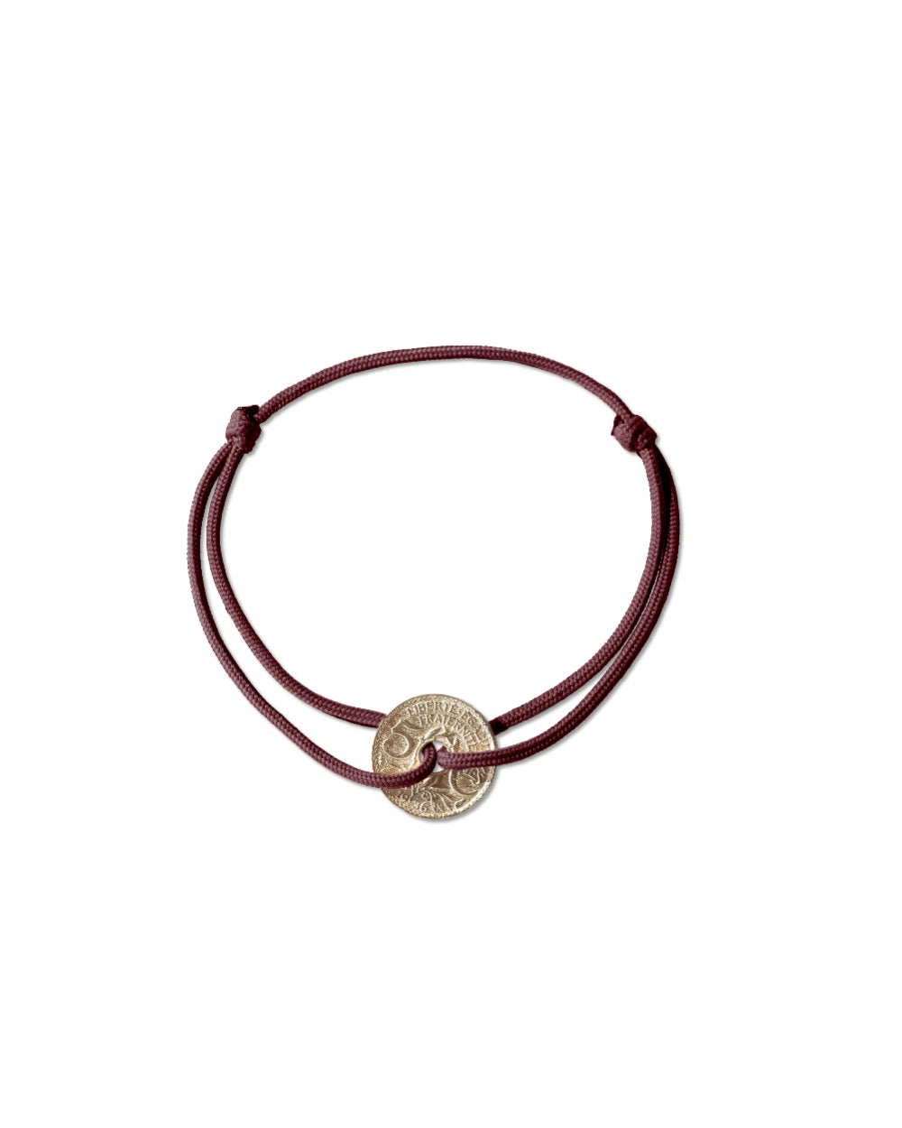 Bracelet Louvre - 5 centimes or - Bordeaux