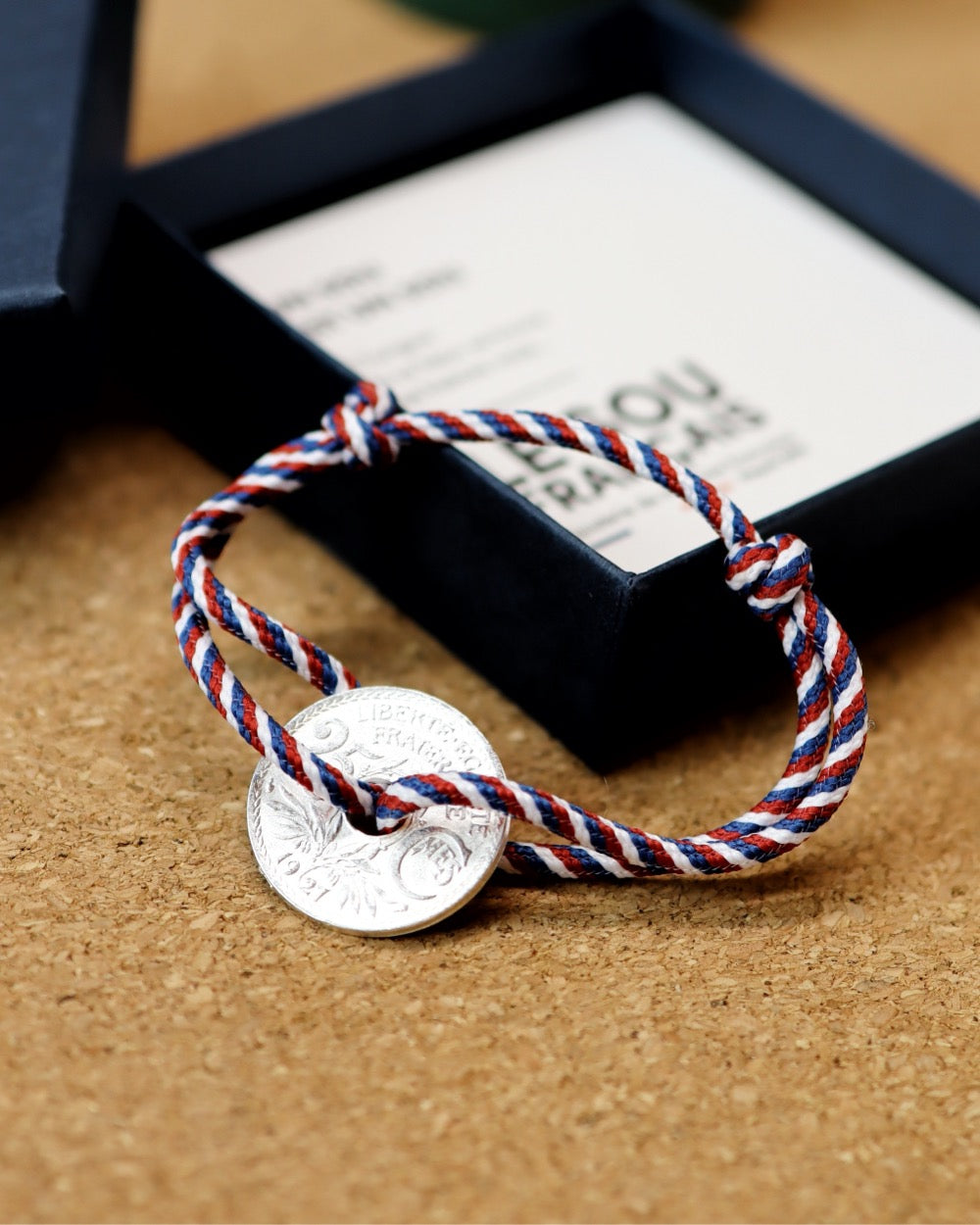 Bracelet Montmartre - 25 centimes argent - Patriote