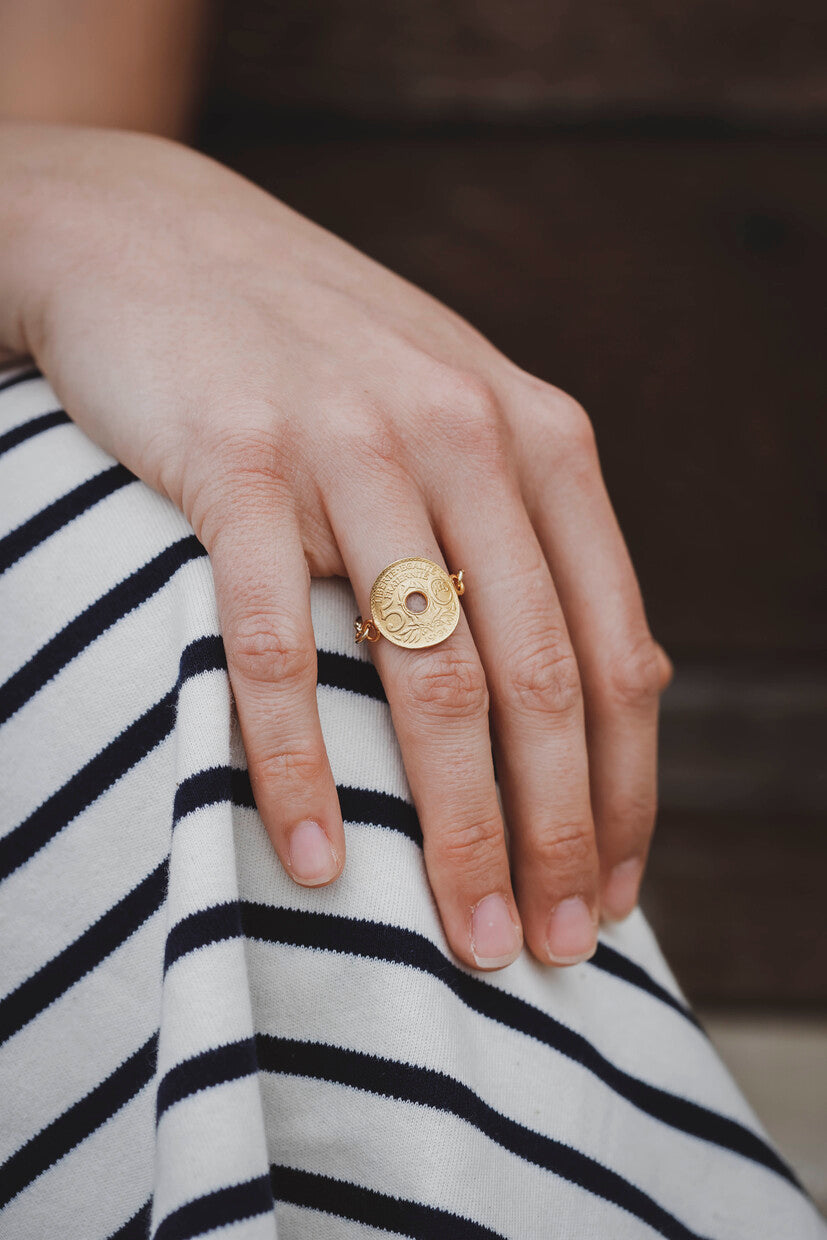 Chain ring - La Parisienne Gold