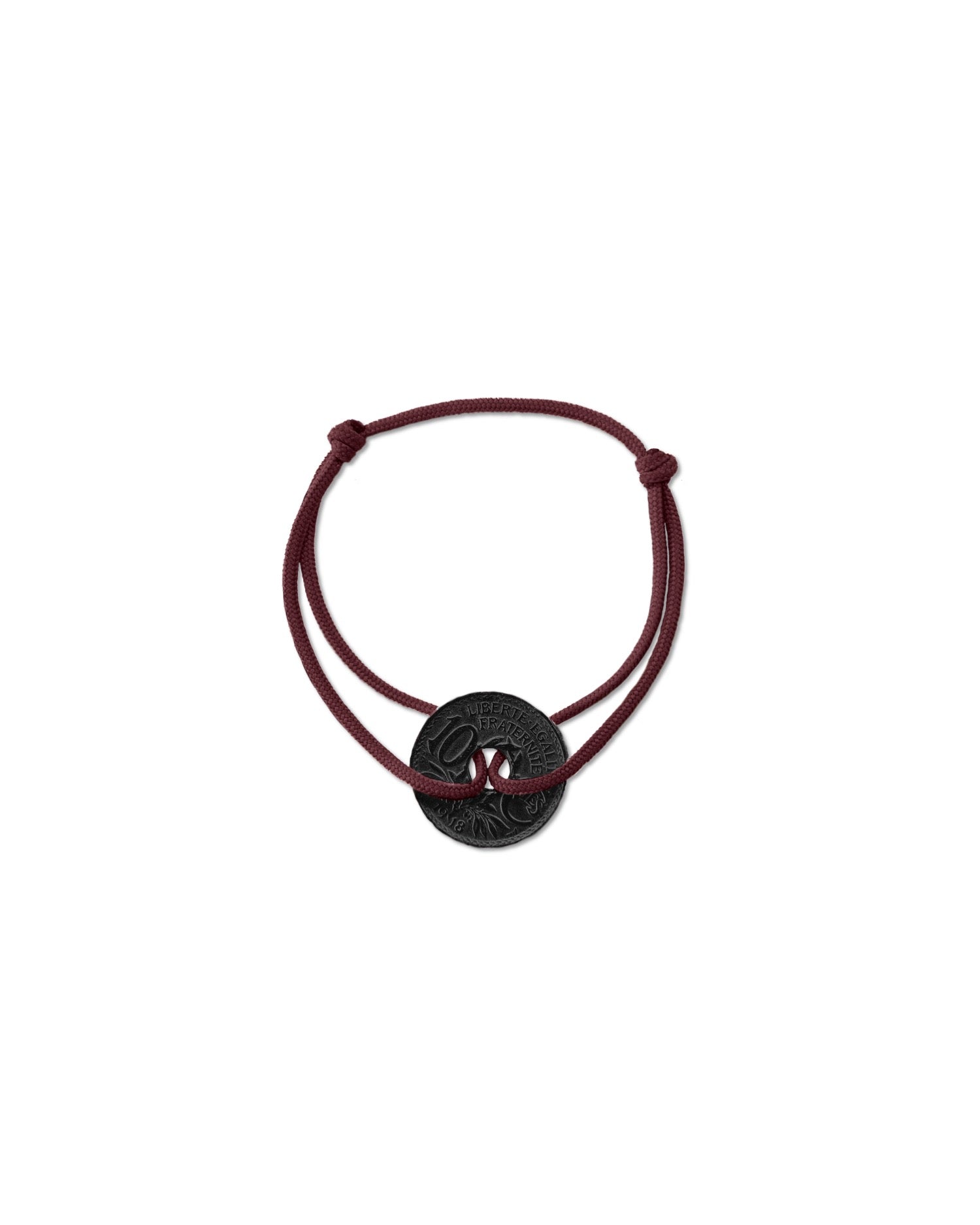 Bracelet Vincennes - 10 centimes charbon - Bordeaux – Le Sou Français