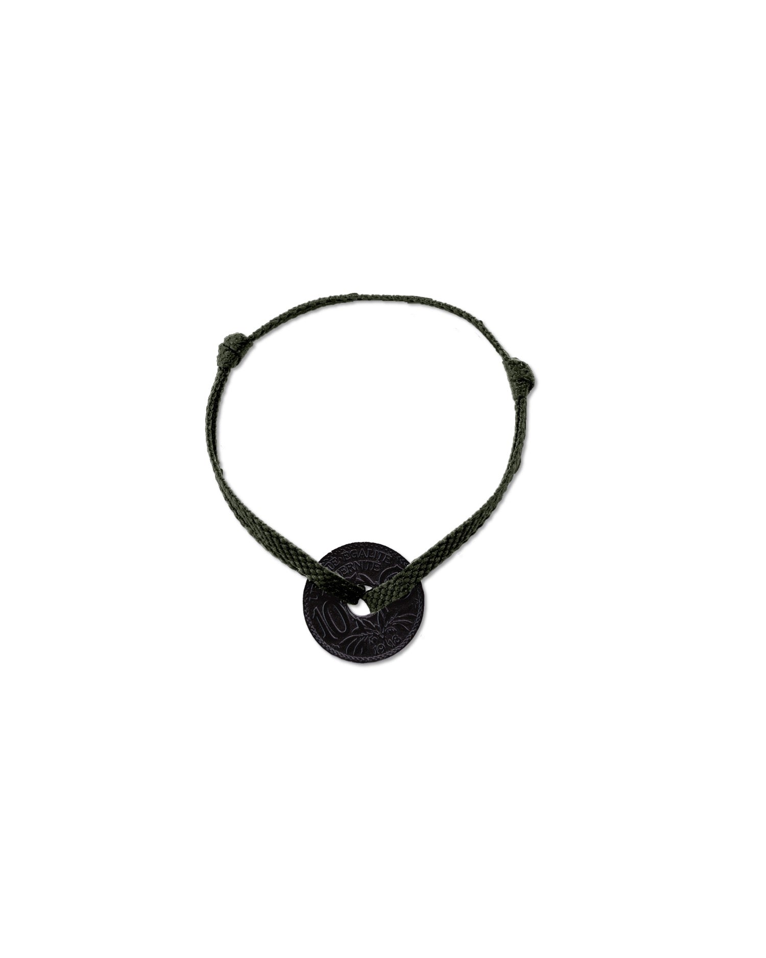 Bracelet Vincennes - 10 centimes charbon - Plat Vert – vue 2 – Le Sou Français