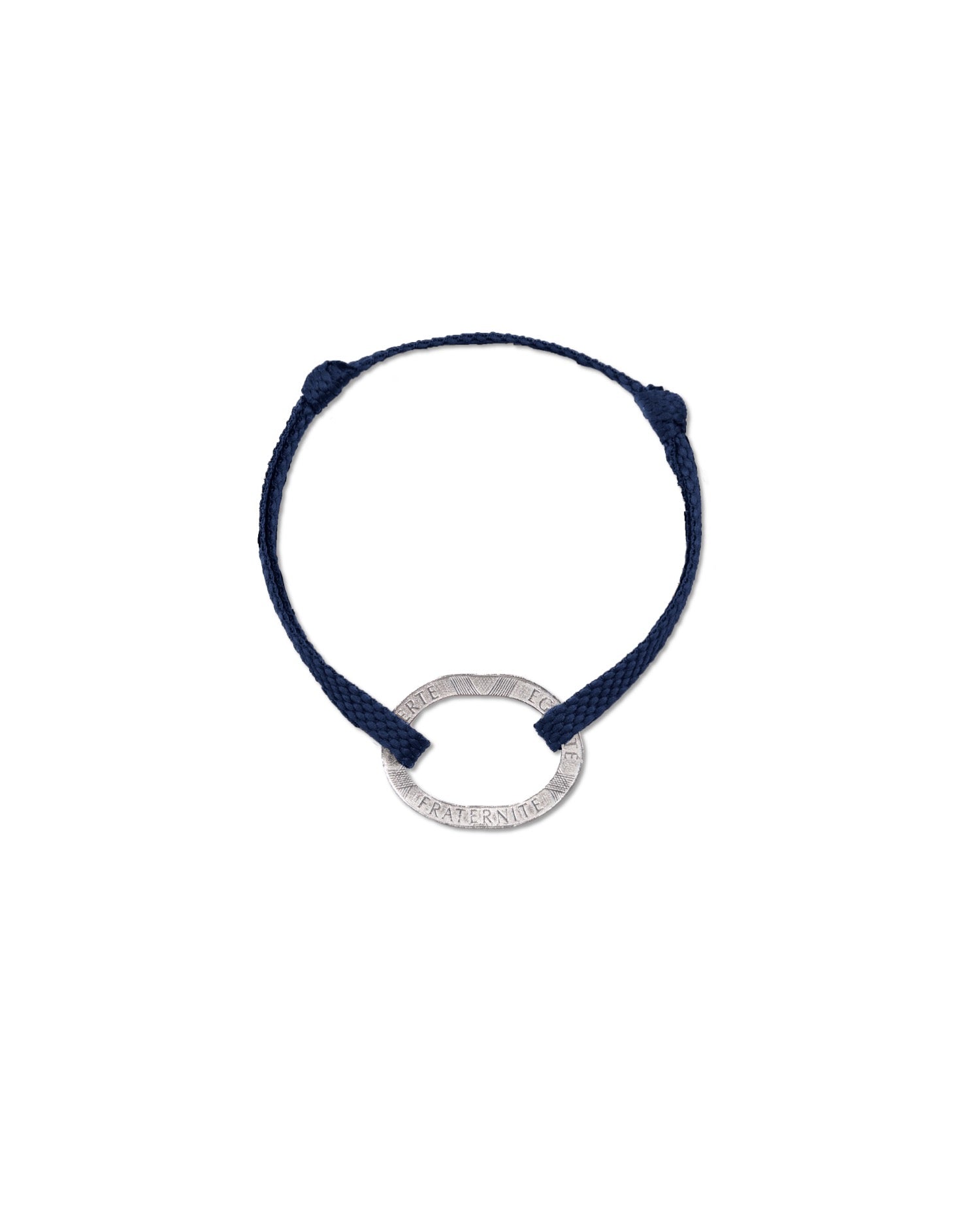 Bracelet Bastille - 10 francs argent - Plat Marine - photo 02