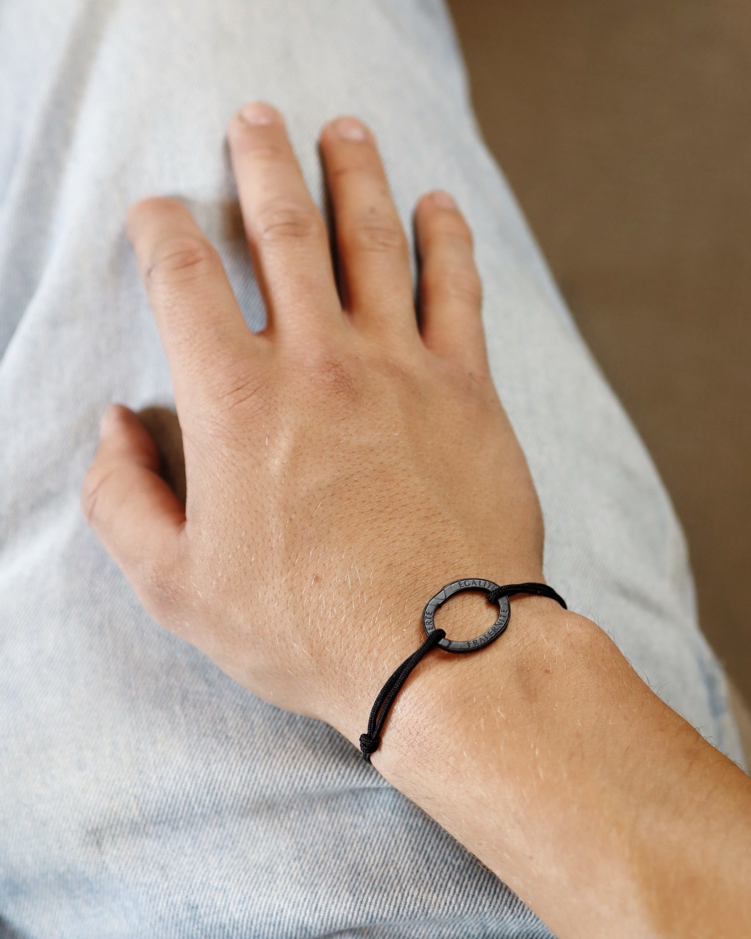 Bracelet Bastille - 10 francs charbon - Noir – vue 1 – Le Sou Français
