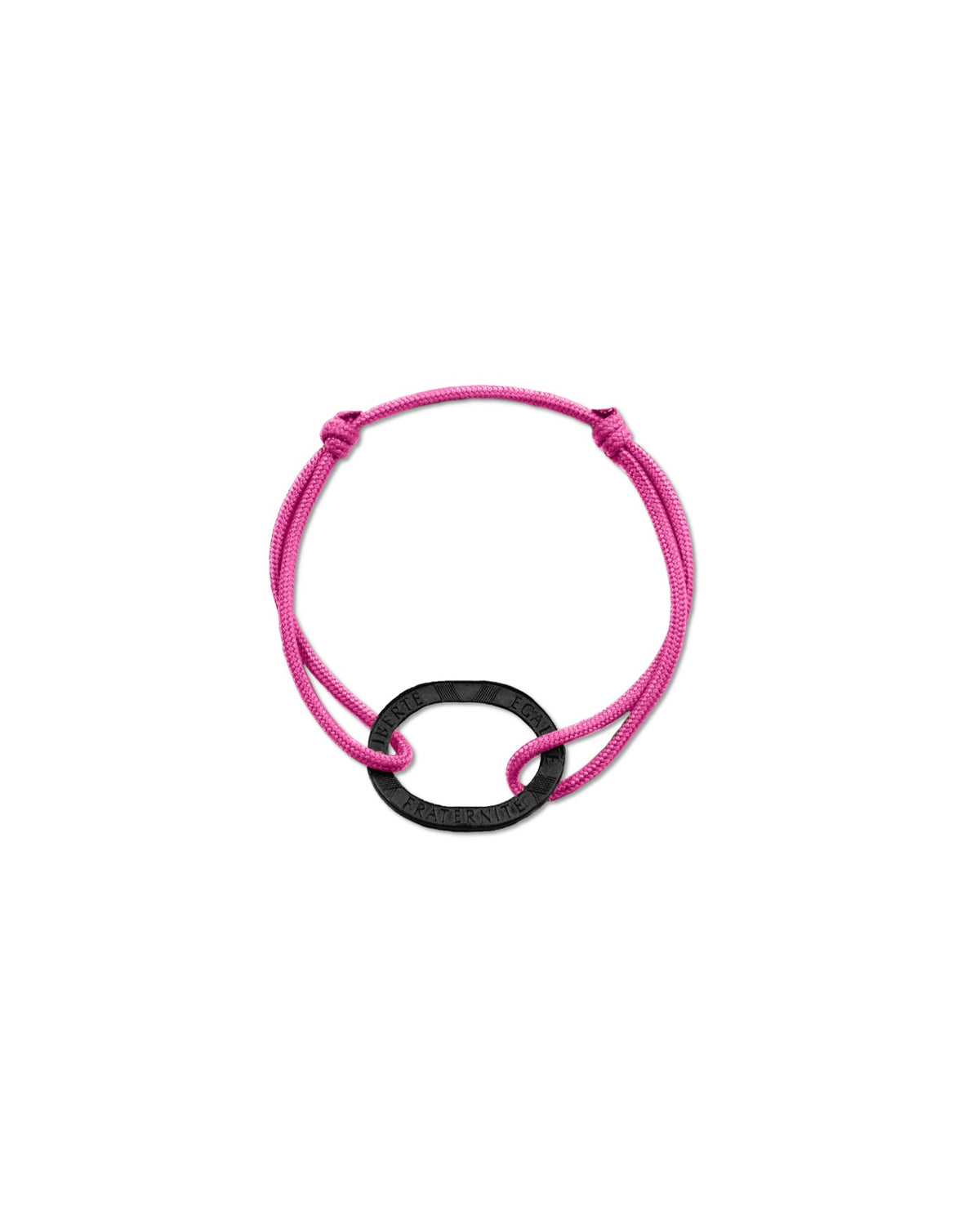 Bracelet Bastille - 10 francs charbon - Rose Vif – vue 2 – Le Sou Français