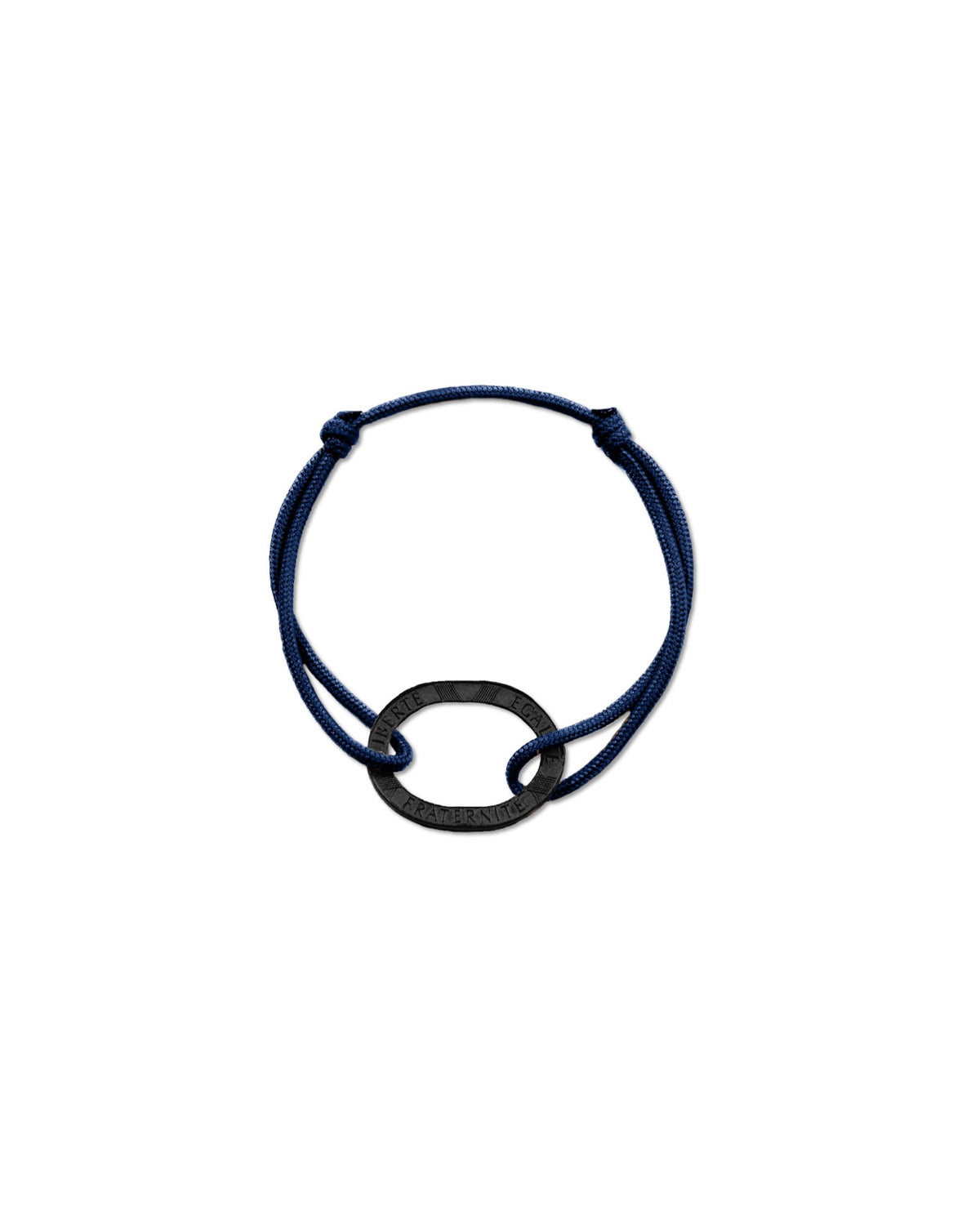 Bracelet Bastille - 10 francs charbon - Marine – vue 2 – Le Sou Français