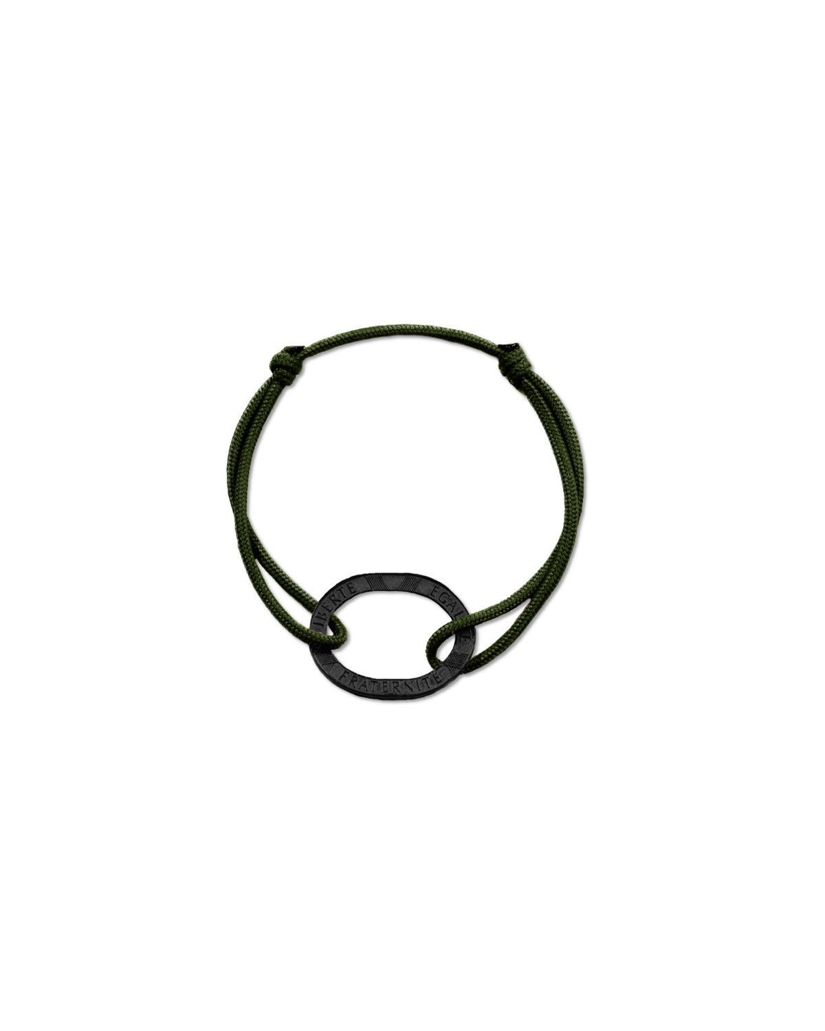 Bracelet Bastille - 10 francs charbon - Kaki – vue 2 – Le Sou Français