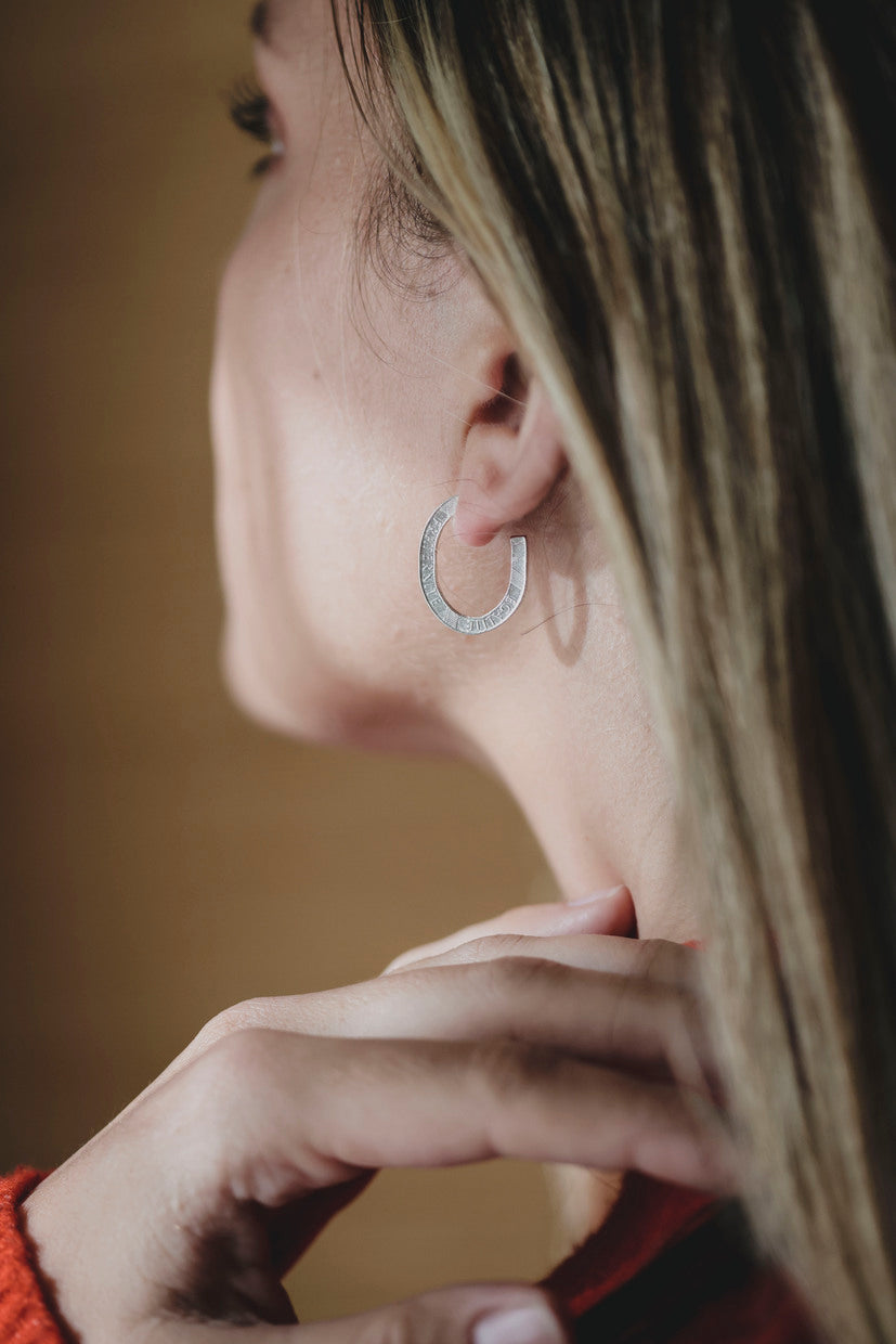 Boucles d'oreilles - Les Demi Bastilles Argent