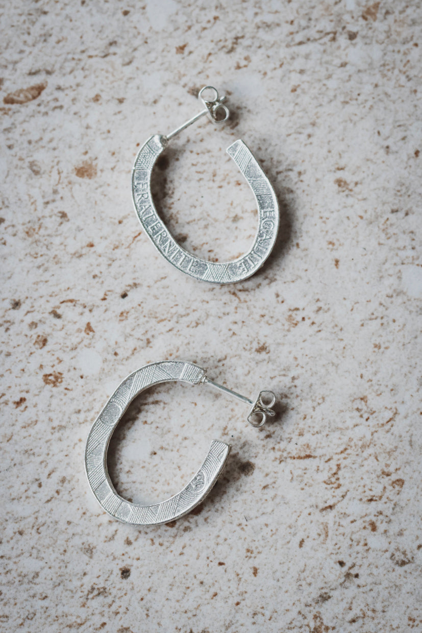 Boucles d'oreilles - Les Demi Bastilles Argent