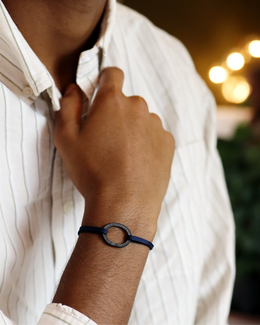 Bracelet Bastille - 10 francs charbon - Plat Vert Noir