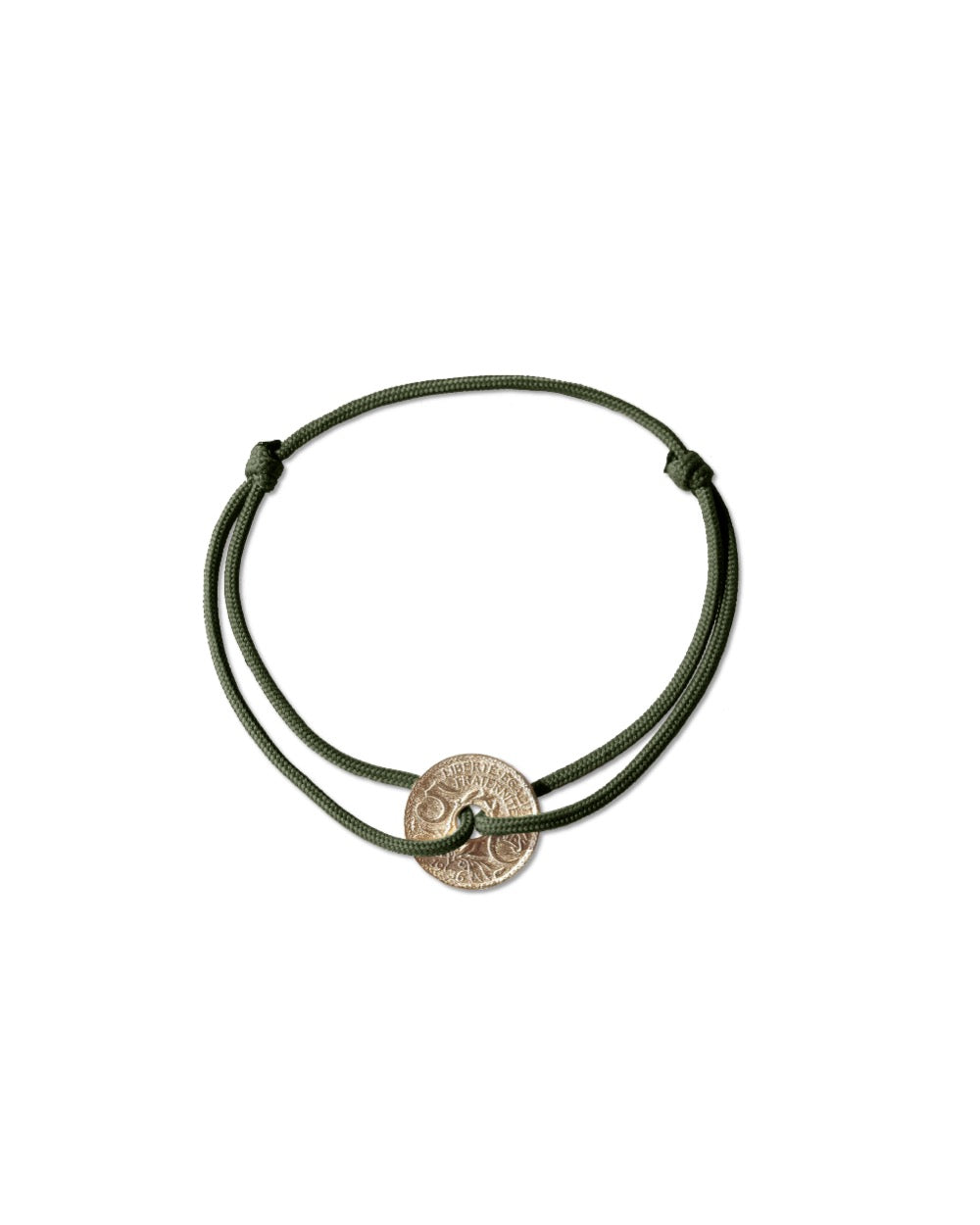 Bracelet Louvre - 5 centimes or - Kaki