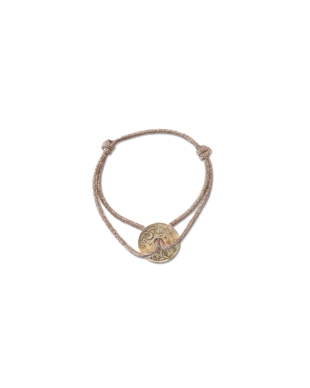 Bracelet Louvre - 5 centimes or - Doré