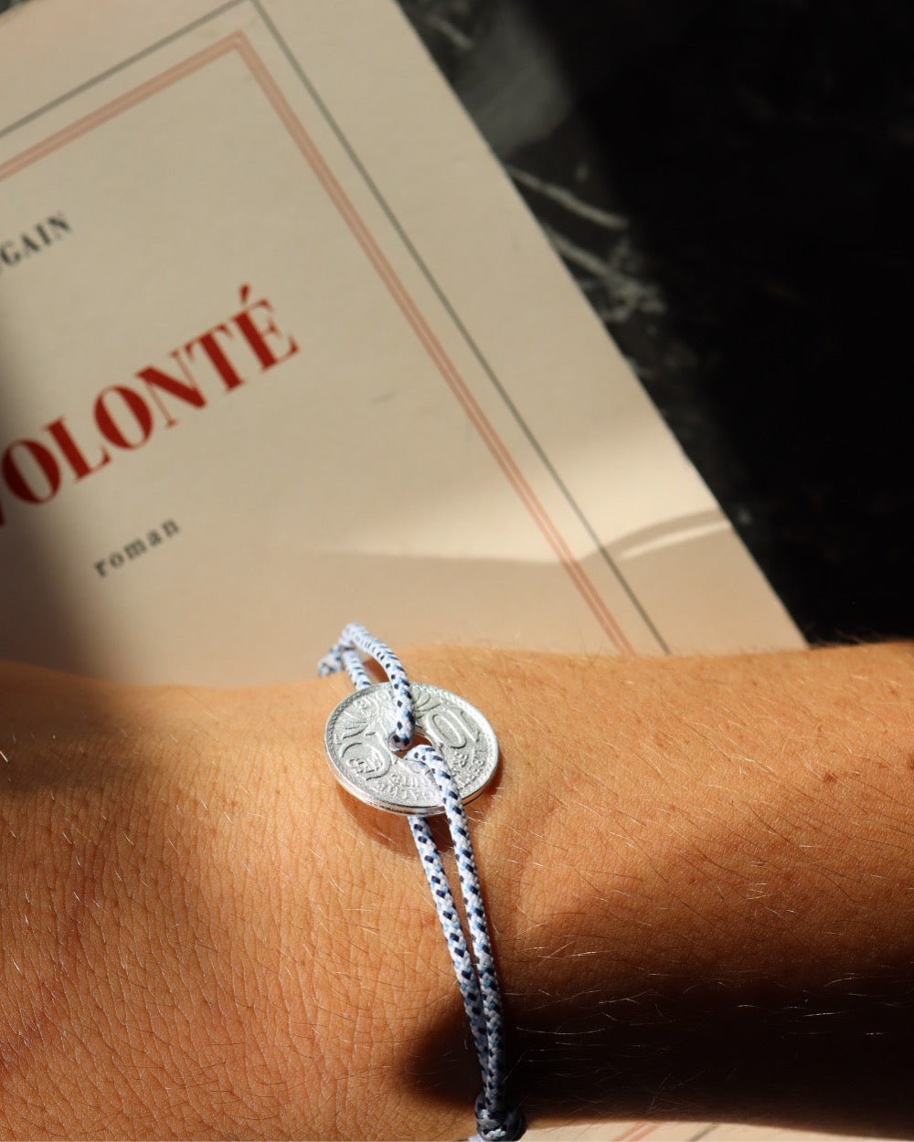 Bracelet Vincennes - 10 centimes argent - Marin