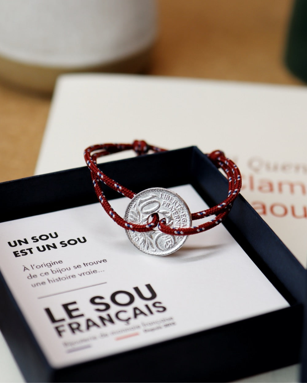 Bracelet Vincennes - 10 centimes argent - Vignoble
