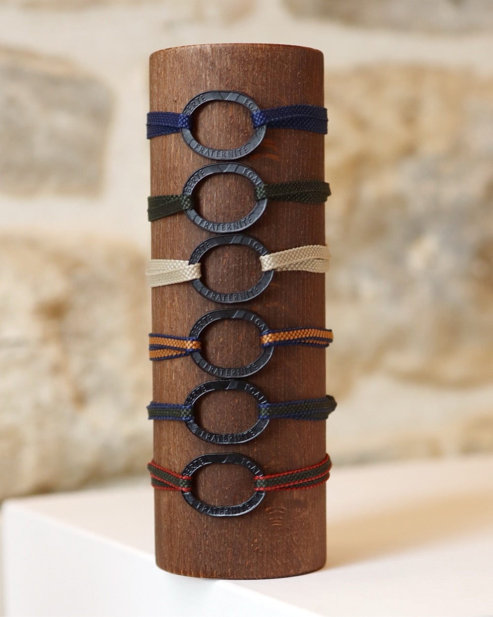 Bracelet Bastille - 10 francs charbon - Plat Beige