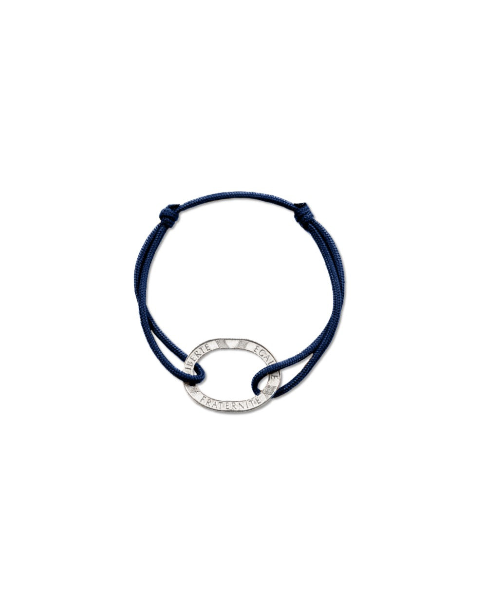 Bracelet Bastille - 10 francs argent - Marine