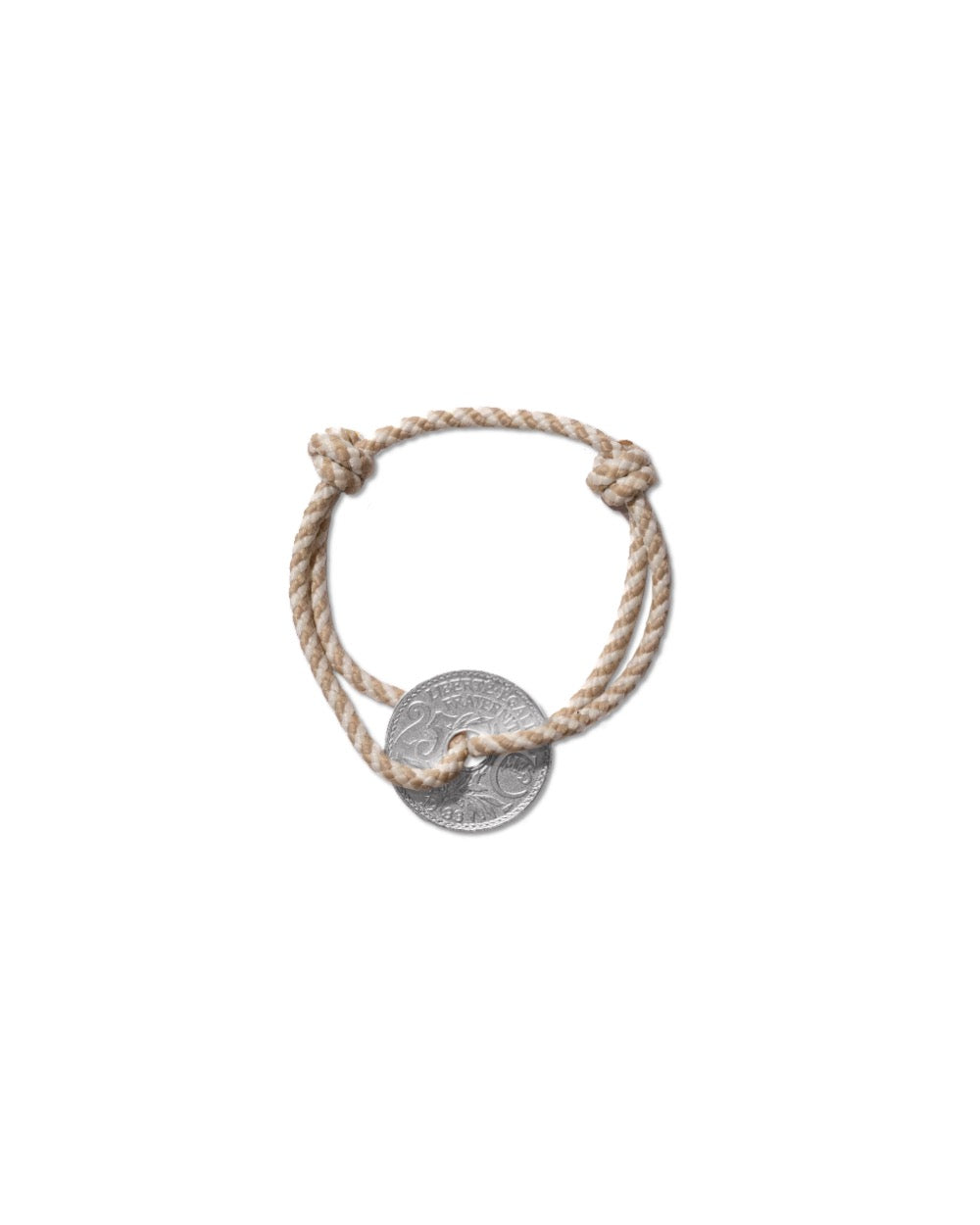 Bracelet Montmartre - 25 centimes argent - Biarrot Beige