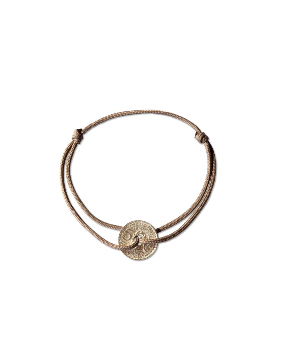 Bracelet Louvre - 5 centimes or - Beige