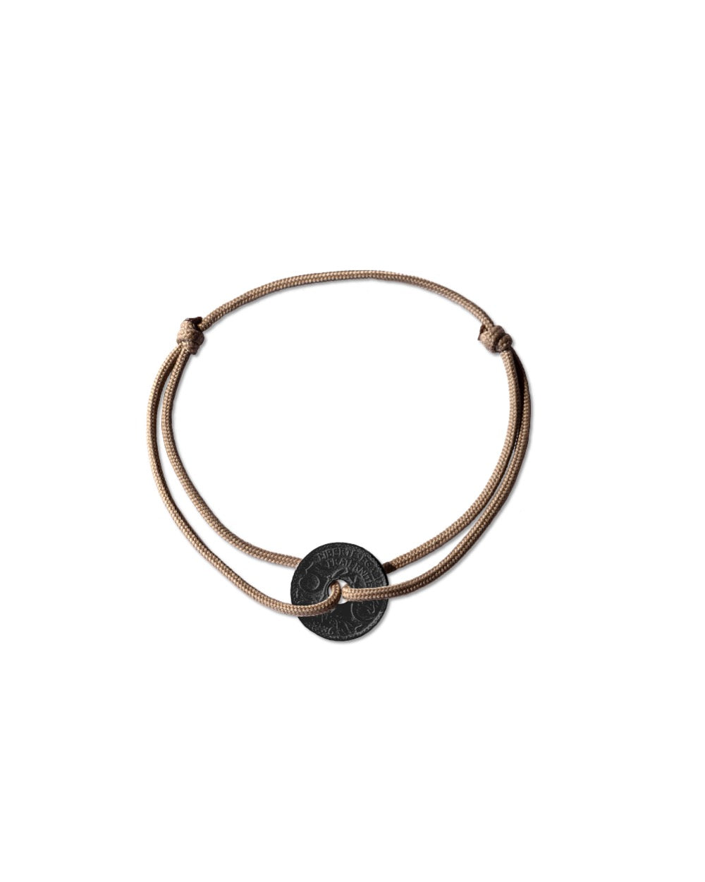 Bracelet Louvre - 5 centimes charbon - Beige – vue 2 – Le Sou Français