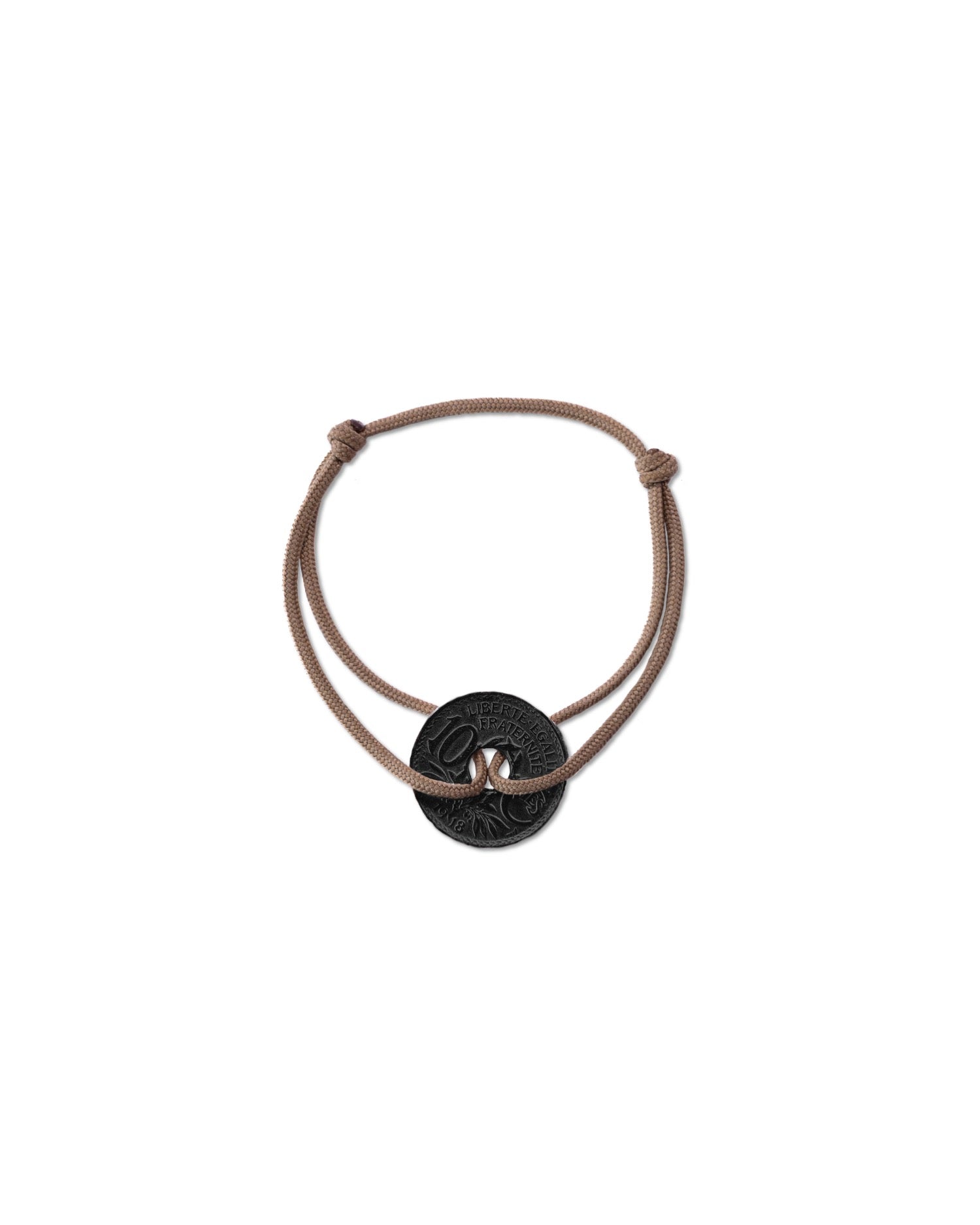 Bracelet Vincennes - 10 centimes charbon - Beige – vue 2 – Le Sou Français