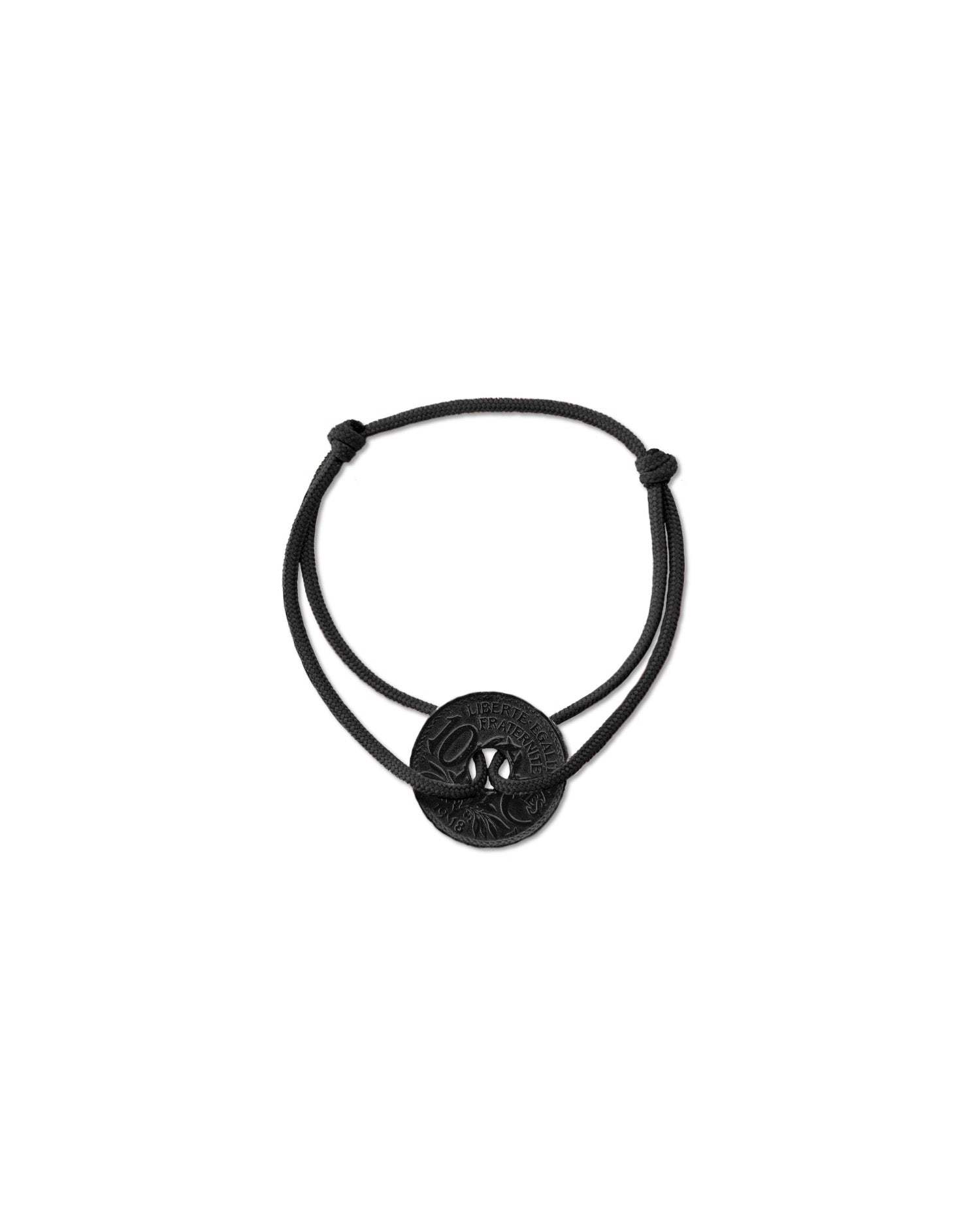 Bracelet Vincennes - 10 centimes charbon - Noir – vue 2 – Le Sou Français