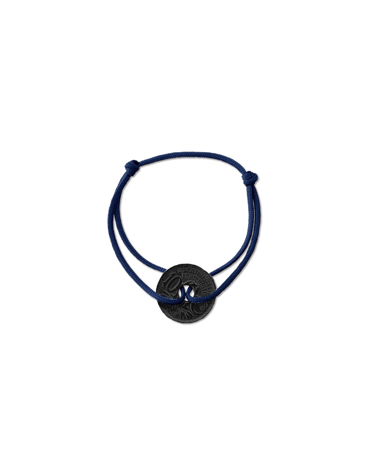 Bracelet Vincennes - 10 centimes charbon - Marine – vue 2 – Le Sou Français