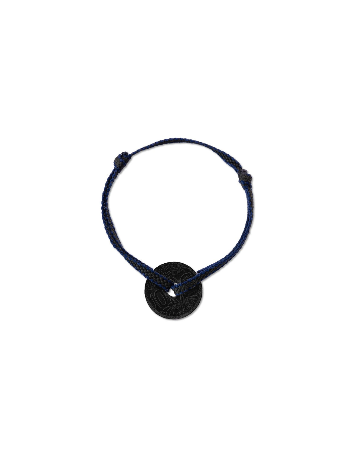 Bracelet Vincennes - 10 centimes charbon - Plat Vert Noir – vue 2 – Le Sou Français