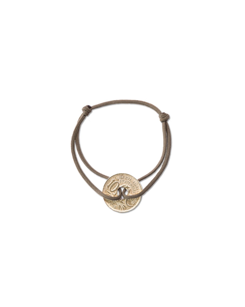 Bracelet Vincennes - 10 centimes or - Beige – vue 2 – Le Sou Français
