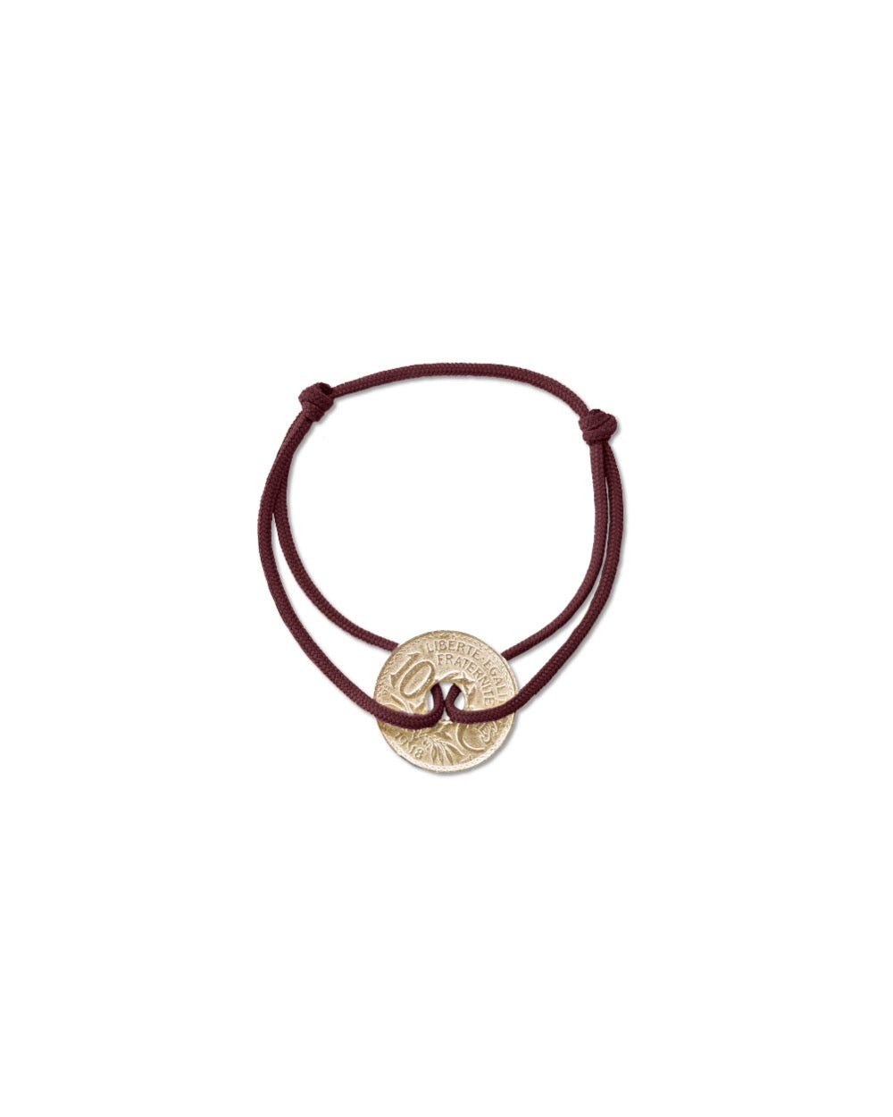 Bracelet Vincennes - 10 centimes or - Bordeaux – vue 2 – Le Sou Français