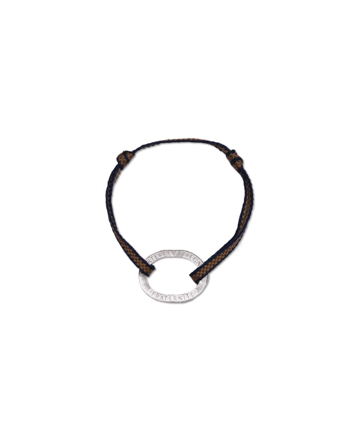 Bracelet Bastille - 10 francs argent - Plat Ambre Marine - photo 03