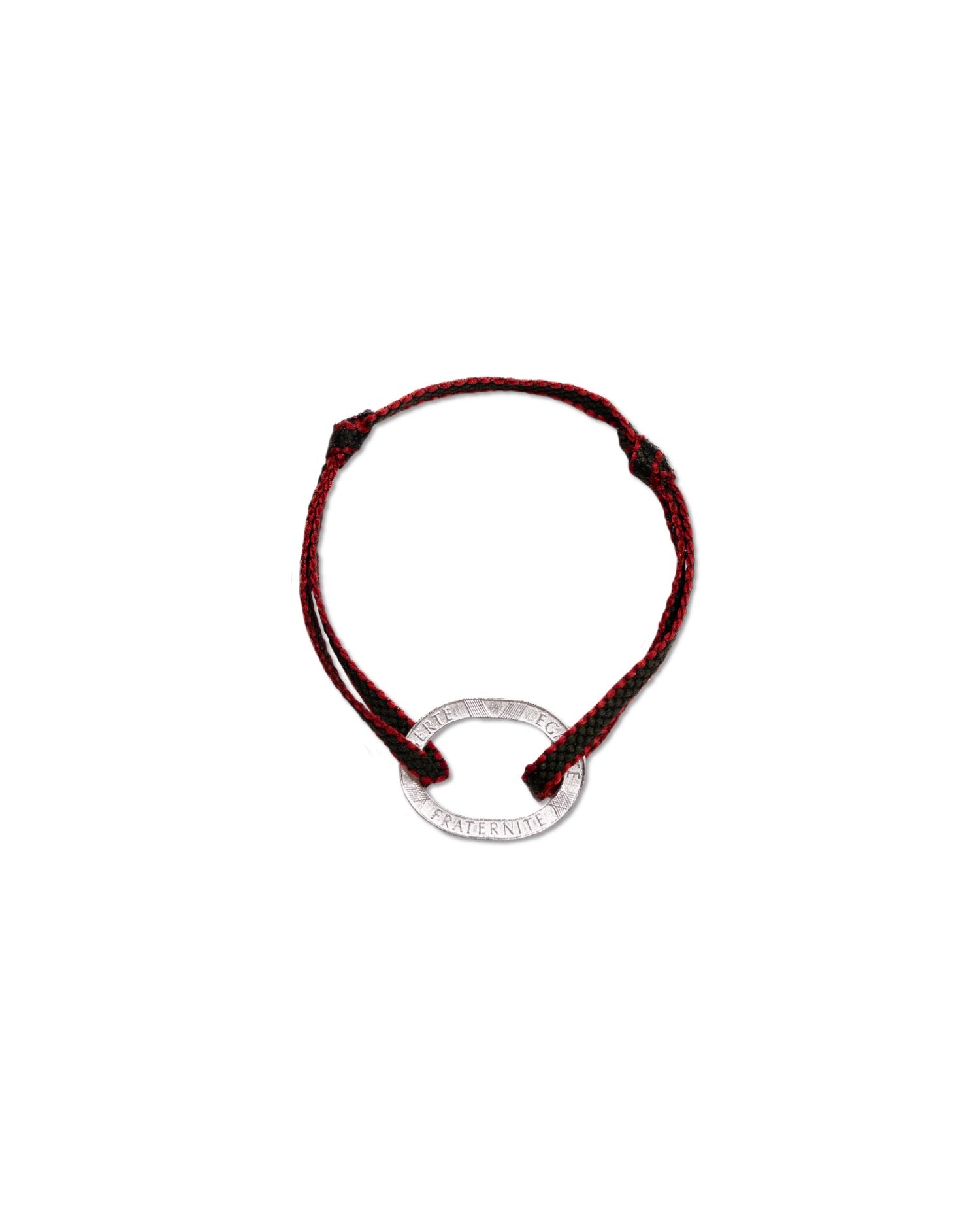 Bracelet Bastille 10 francs argent Plat Kaki Rouge — photo 2