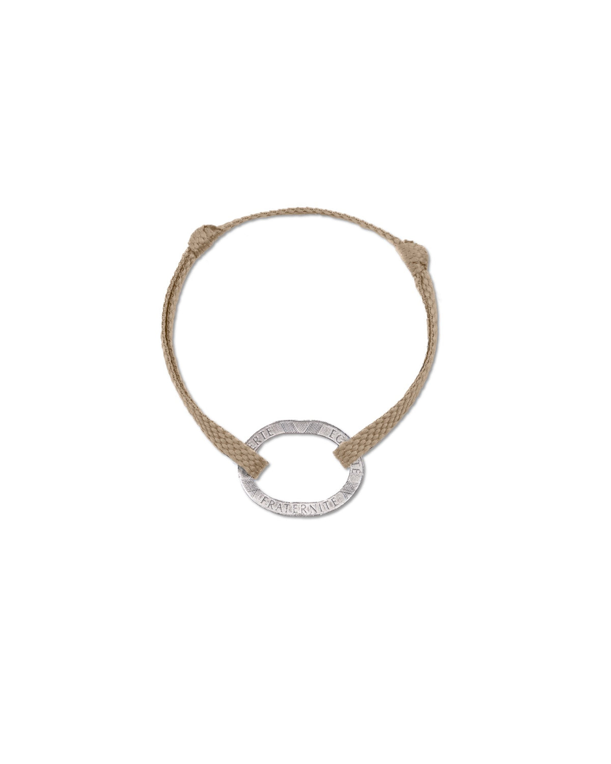 Bracelet Bastille - 10 francs argent - Plat Beige - photo 03
