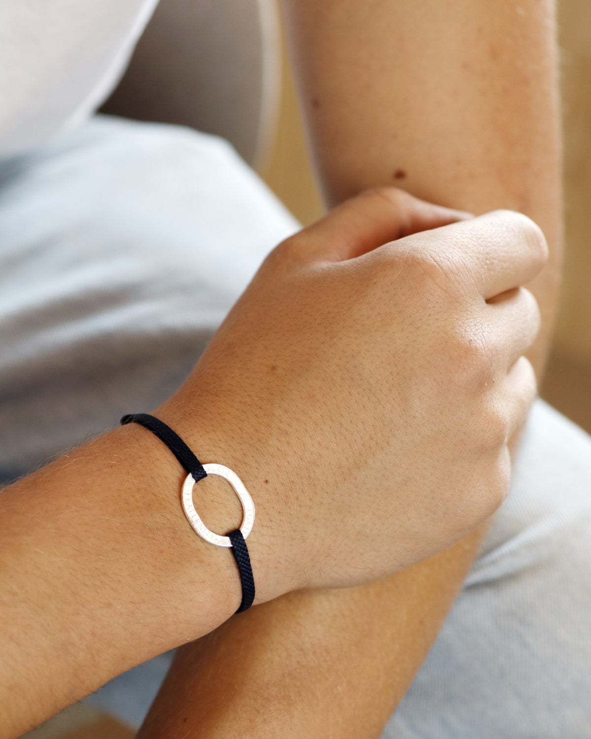 Bracelet Bastille - 10 francs argent - Plat Marine - photo 01