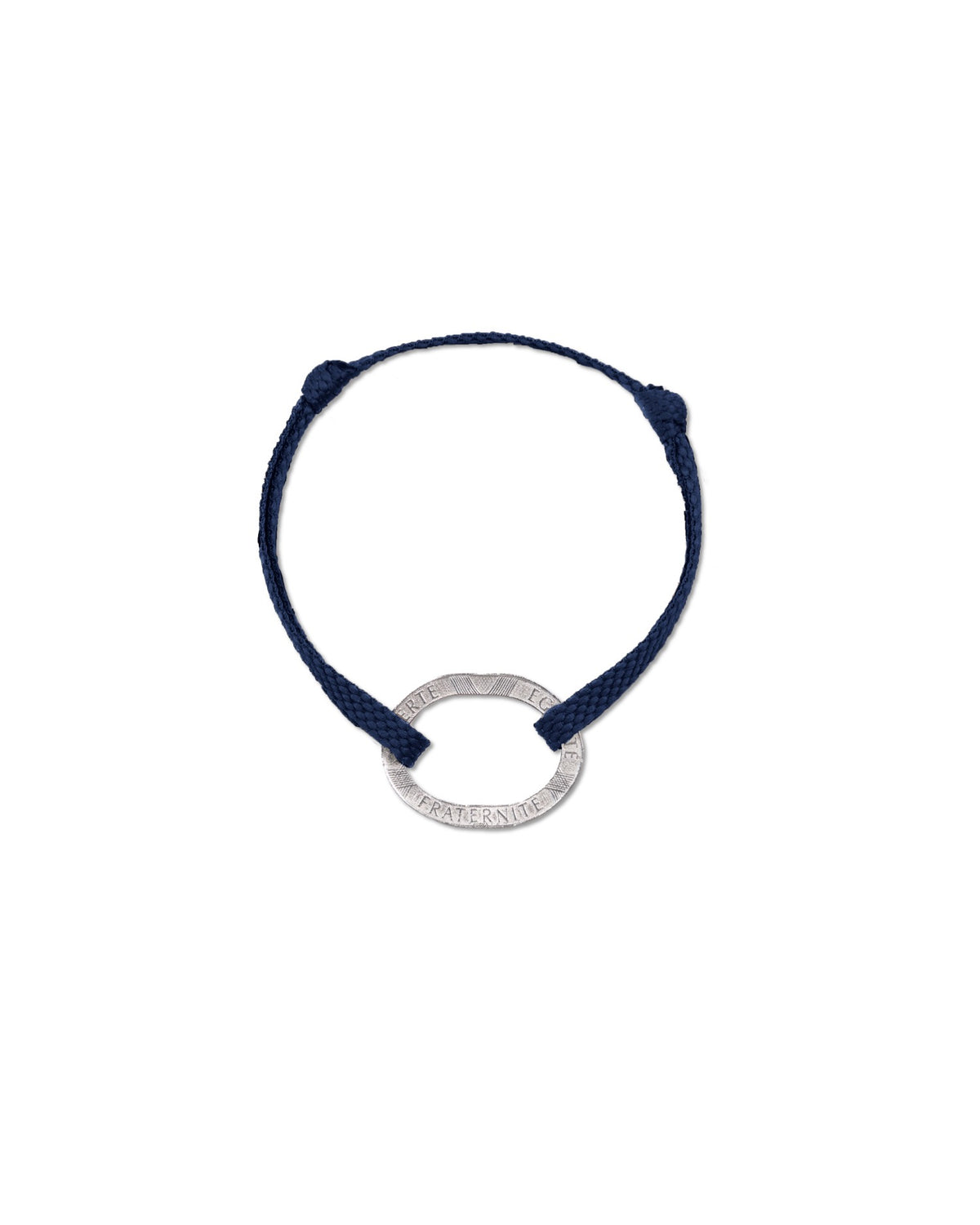 Bracelet Bastille - 10 francs argent - Plat Marine - photo 02