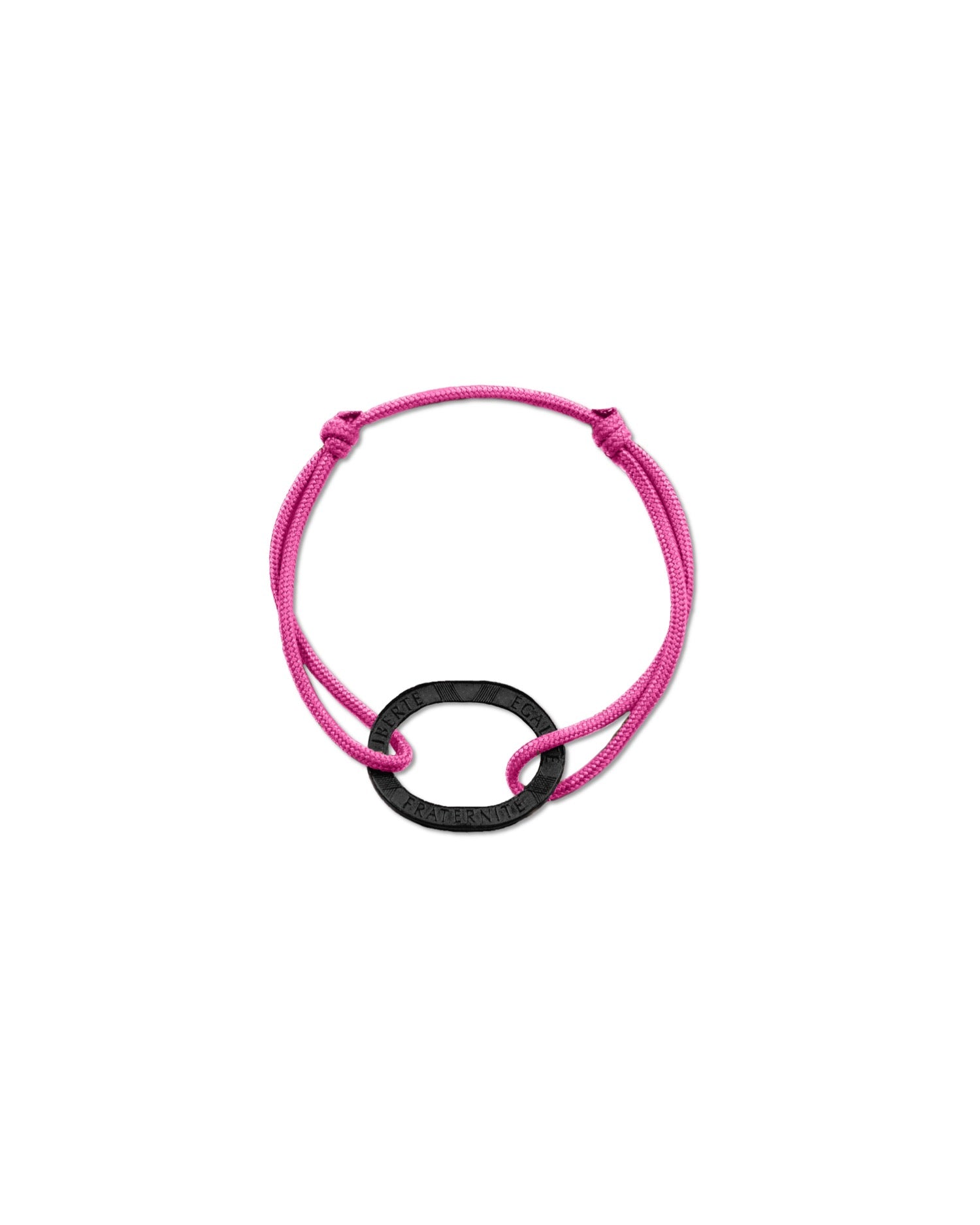 Bracelet Bastille - 10 francs charbon - Rose Vif – vue 2 – Le Sou Français