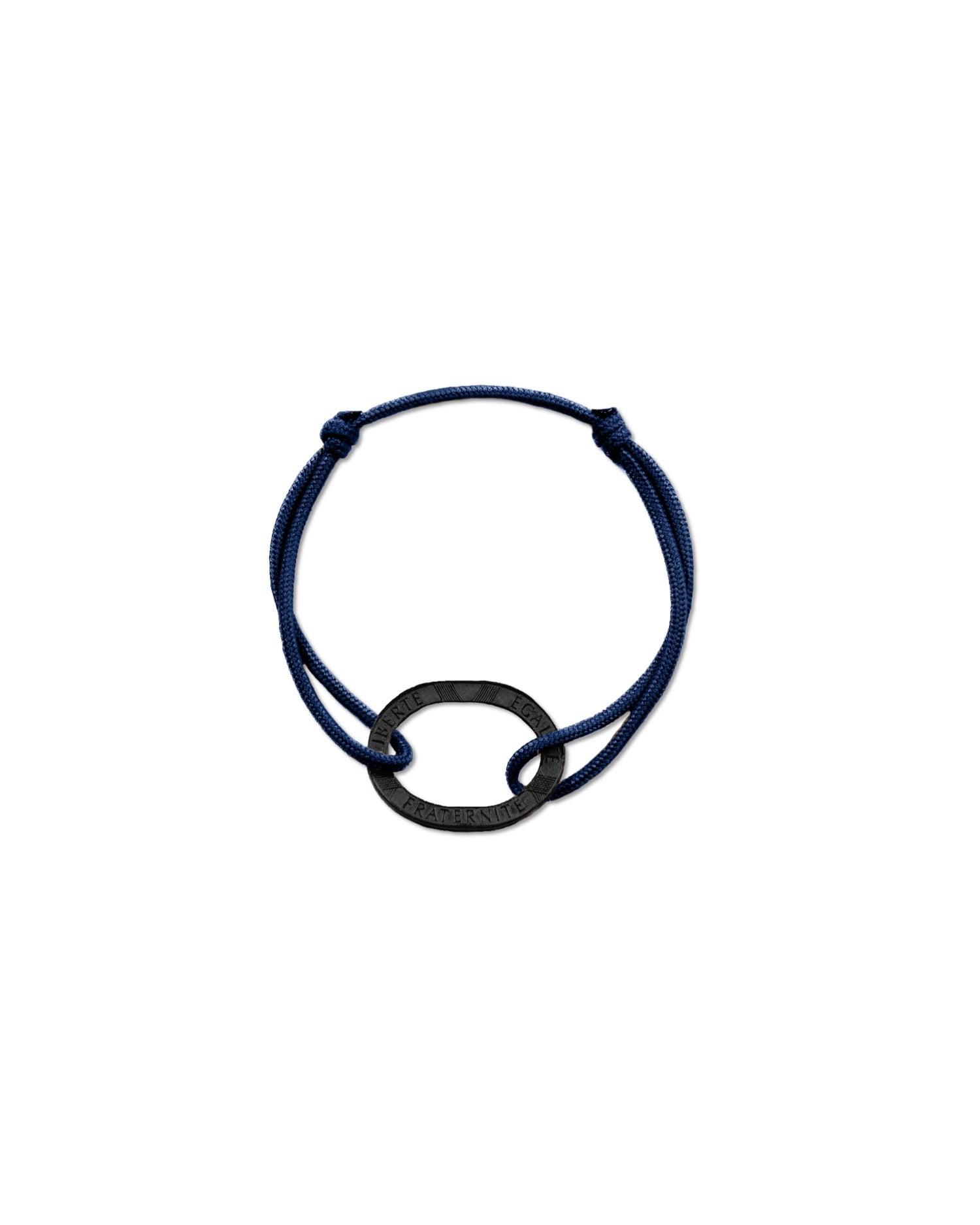 Bracelet Bastille - 10 francs charbon - Marine – vue 2 – Le Sou Français