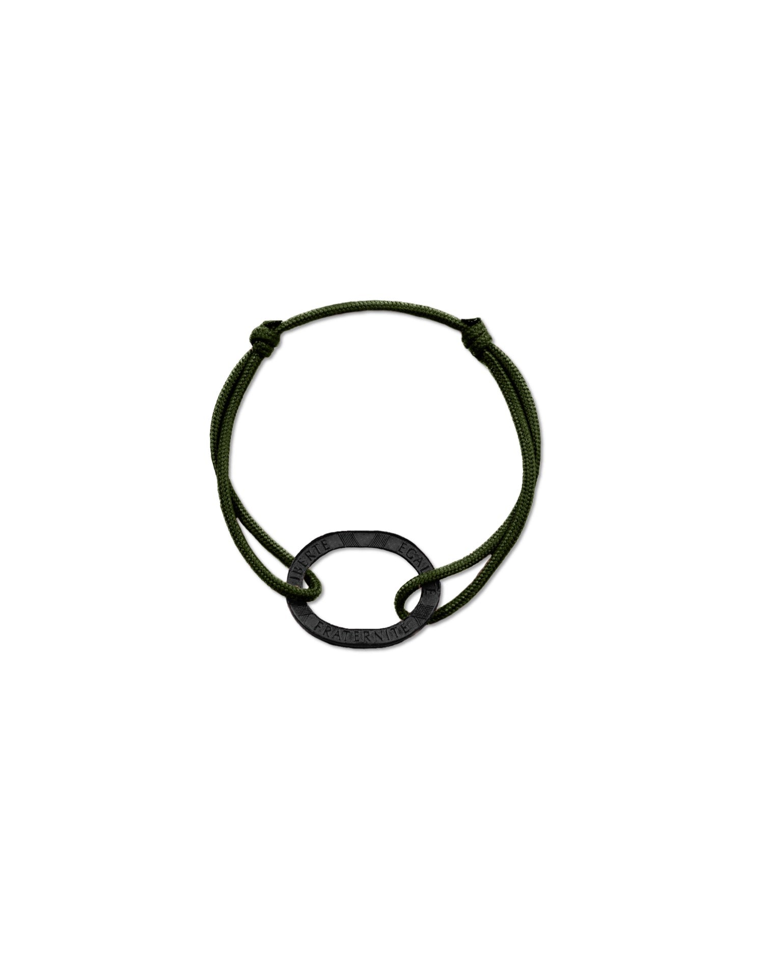 Bracelet Bastille - 10 francs charbon - Kaki – vue 2 – Le Sou Français