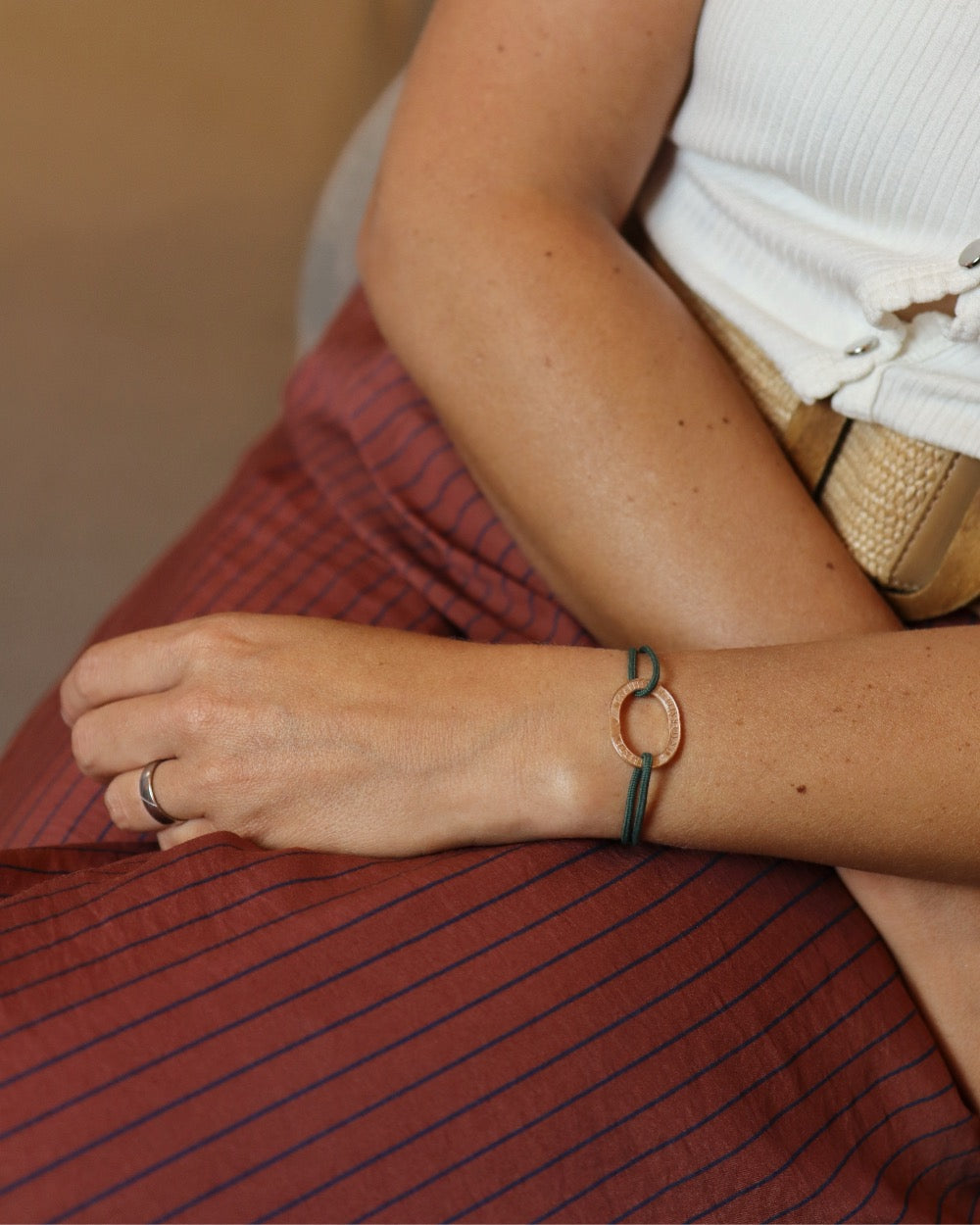 Bracelet Bastille - 10 francs or - Kaki – Le Sou Français