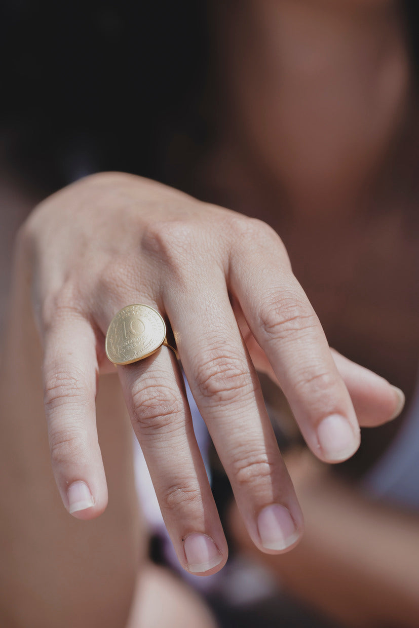 Bague - La Bordelaise courbée Or 10 Cts