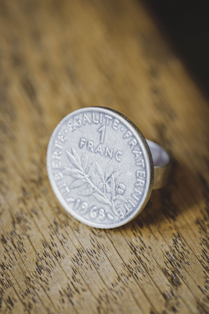 Ring - La Bordelaise 1 Franc Silver